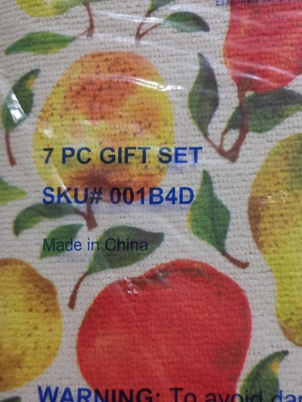 Smart Home Fruit Print Kitchen Towel 7 Piece Set
